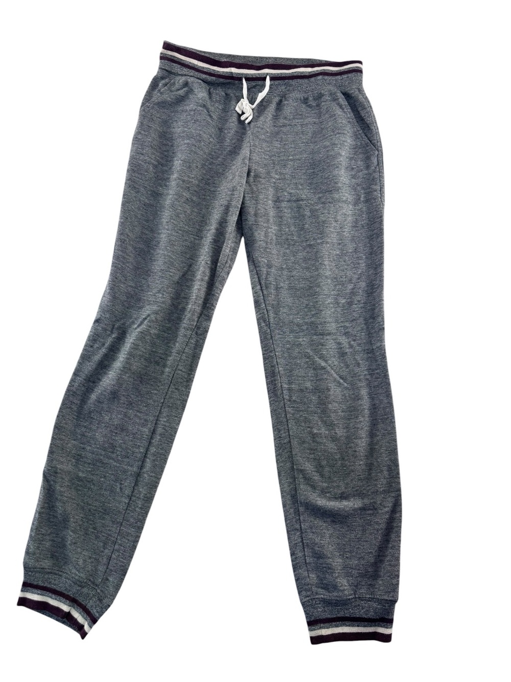 Garage Grey Track Joggers with Striped Waistband